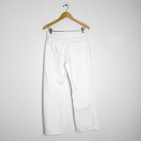 Zara White Wide Leg Ankle Jeans Size 6 NWOT - Picture 2 of 7